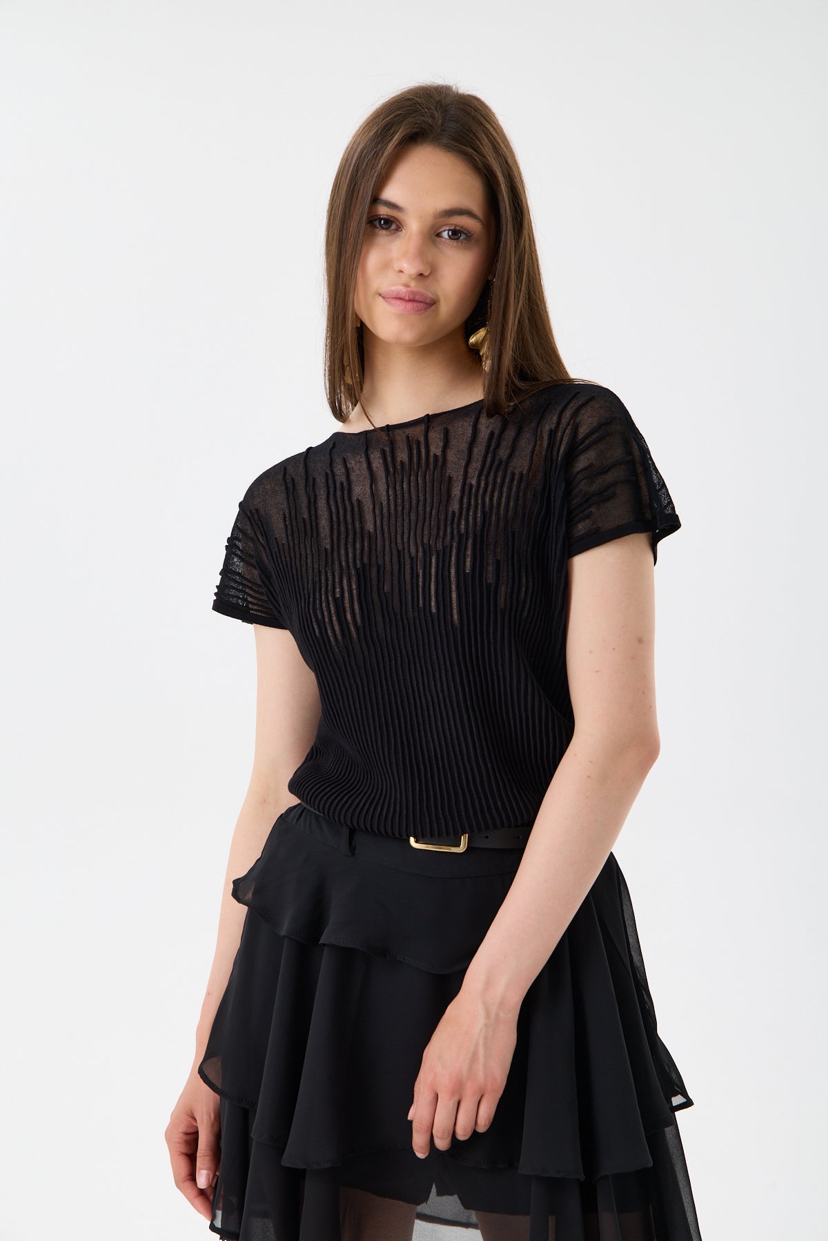 Toptan Dantel Tül Detaylı Bluz 6'lı Paket | 3625